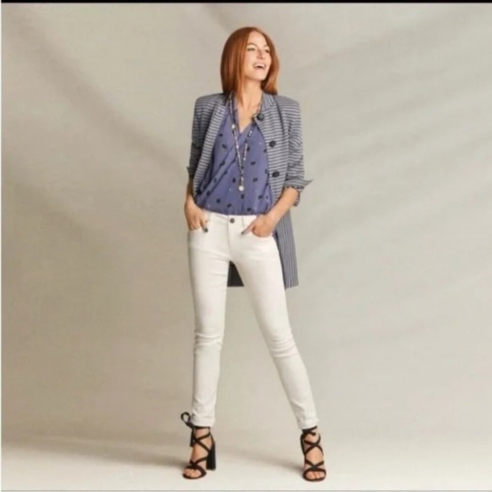 CAbi Women's High Skinny Denim Jeans in White - Sz 4